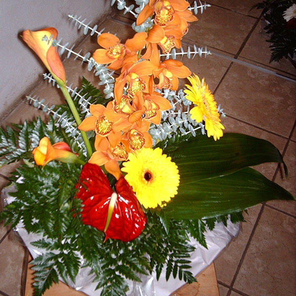 Bouquet hauteur coloré